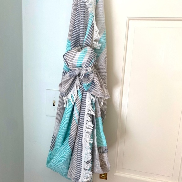 Sensitive Skin Organic Cotton Travel Throw Wrap Swim Sarong Multifunctional NEW! - Picture 1 of 16